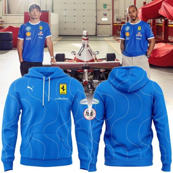 Scuderia Ferrari HP 2025 Monza Limited Edition Blue Hoodie