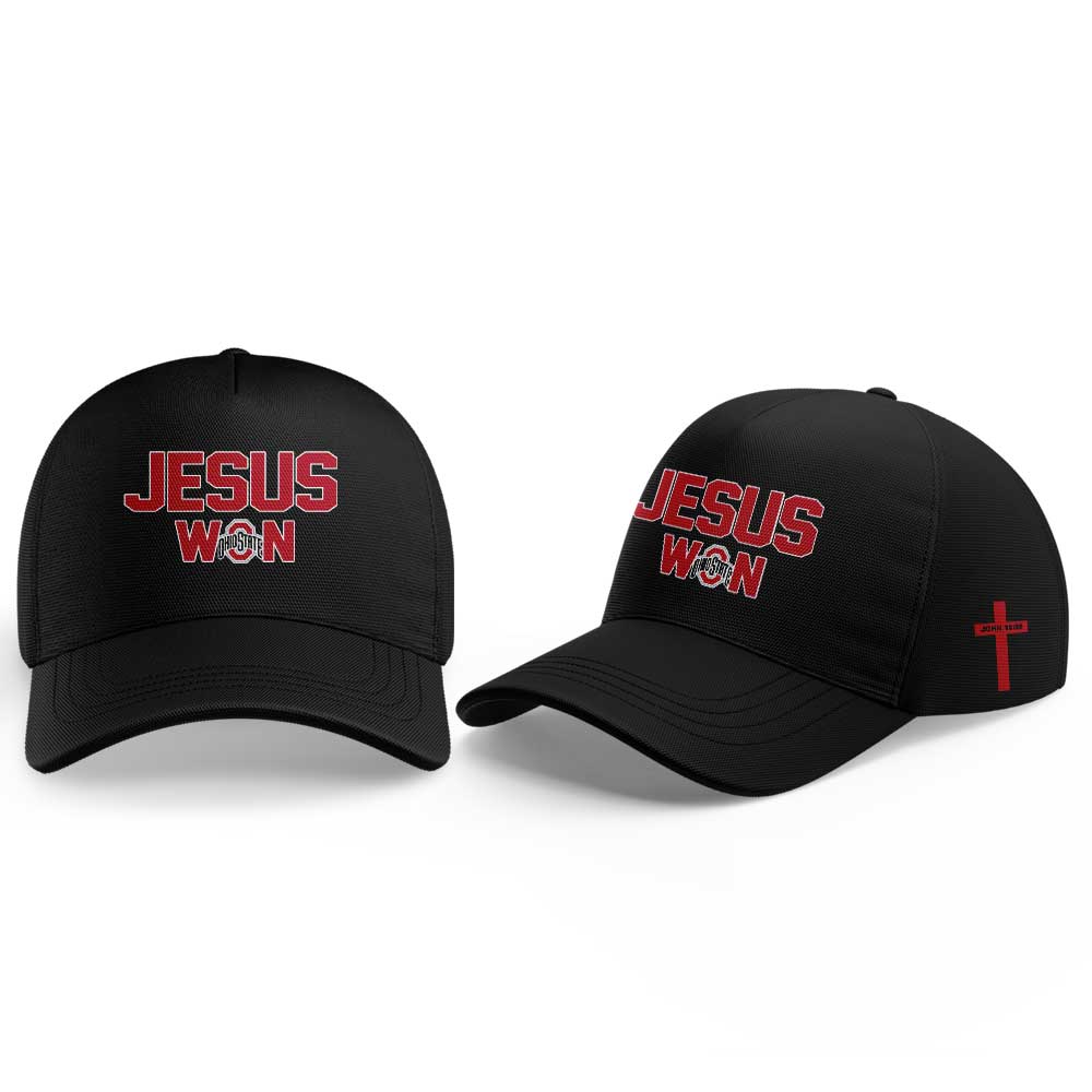 Ohio State Buckeyes Jesus Won Limited Edition Black Shirt