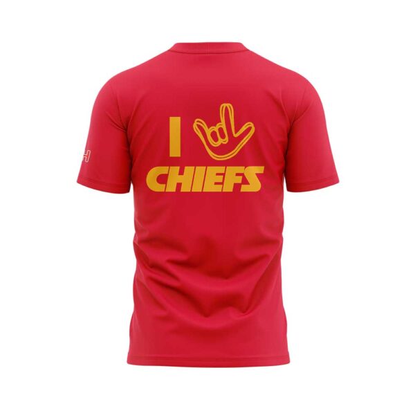 Limited Edition K.C Chiefs x NFL ASL Collection by Love Sign American Sign Language Shirt
