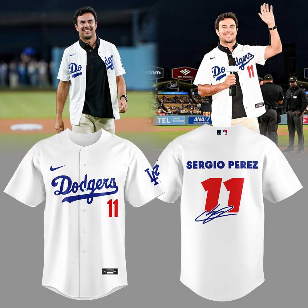 L.A Dodgers x Checo Pérez 11 Cadillac Formula Combo Jersey