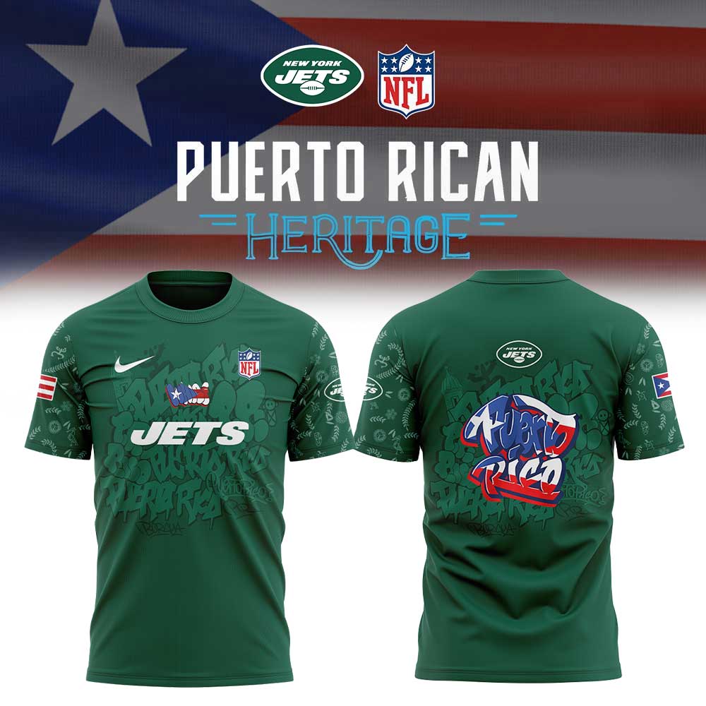 NY.Jets Puerto Rican Heritage Combo Shirt