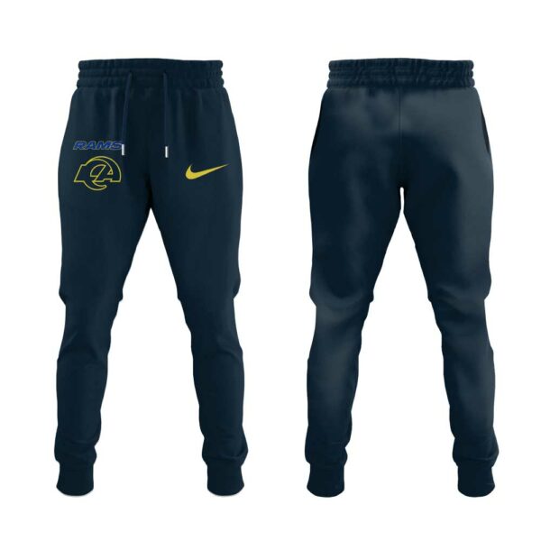 Limited Editon LA.Rams New Rivalries Mid Night Mod Uniform 2025 Zip 1/4 Hoodie