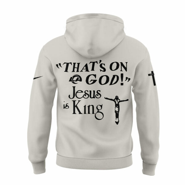 Limited Editon L.A Rams Jesus is King Hoodie