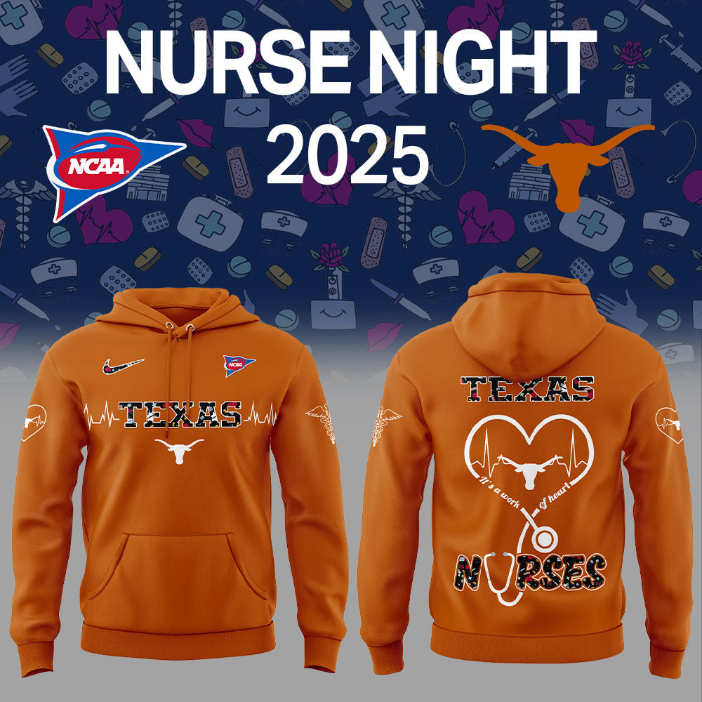 T Longhorns Football NURSES NIGHT 2.0.2.5 Hoodie