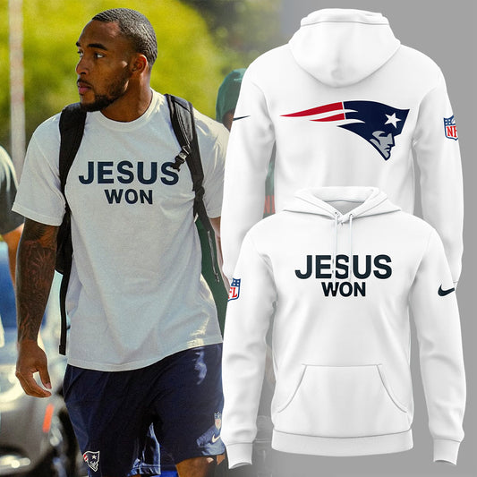 New England Patriots Patriots JESUS WON 2.0.2.5 Hoodie