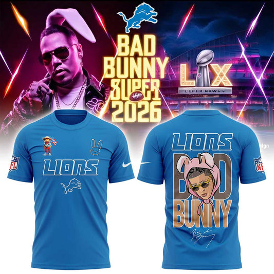 D.Lions x Bad Bunny Super Bowl 2026 Combo Shirt V2