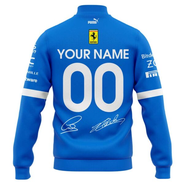 Scuderia Ferrari HP 2025 Monza Limited Edition Lewis & Charles Signature Jacket Custom Name, Number For Fans V2