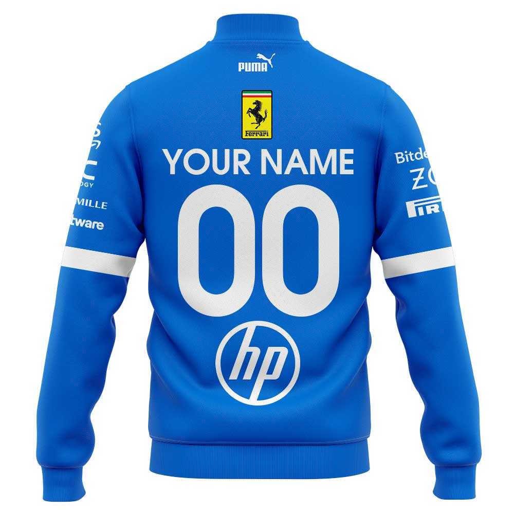 Scuderia Ferrari HP Puma 2025 Monza Limited Edition Jacket Custom Name, Number For Fans