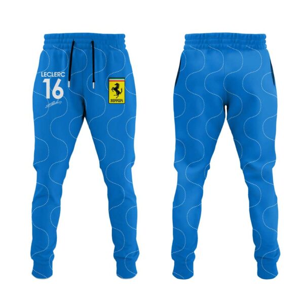 Scuderia Ferrari HP 2025 Monza Limited Edition Charles Signature Blue Hoodie V3