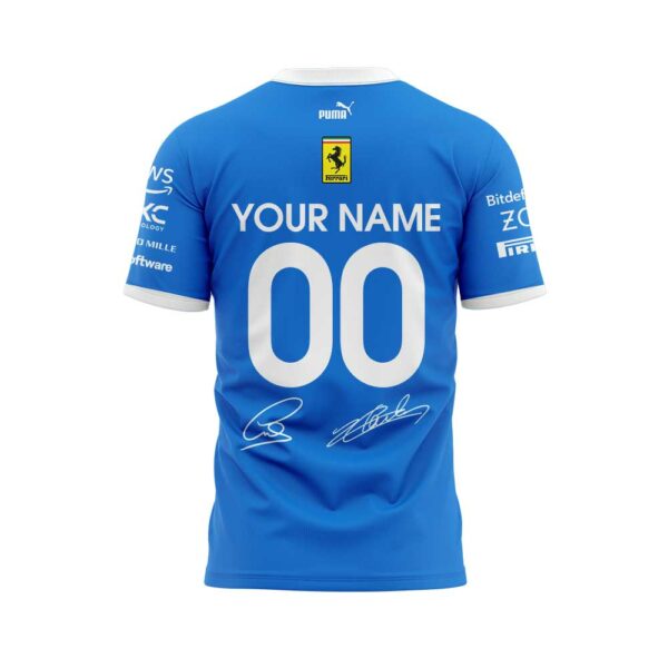 Scuderia Ferrari HP 2025 Monza Limited Edition Lewis & Charles Signature Shirt Custom Name, Number For Fans V2