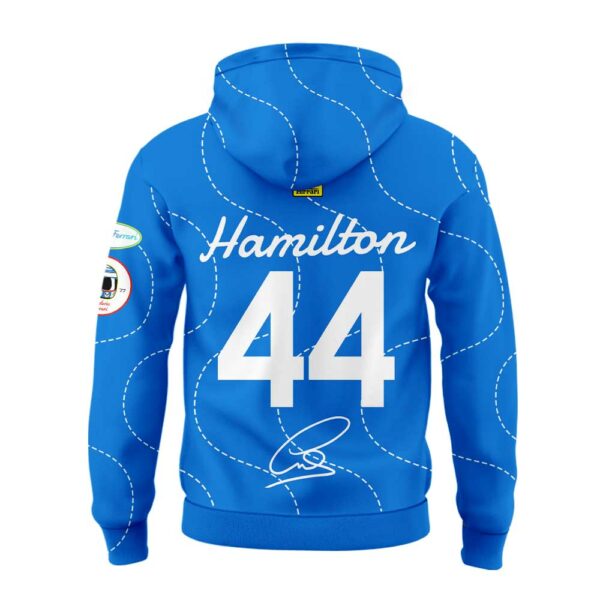 Scuderia Ferrari HP 2025 Monza Limited Edition Lewis Signature Blue Hoodie V3