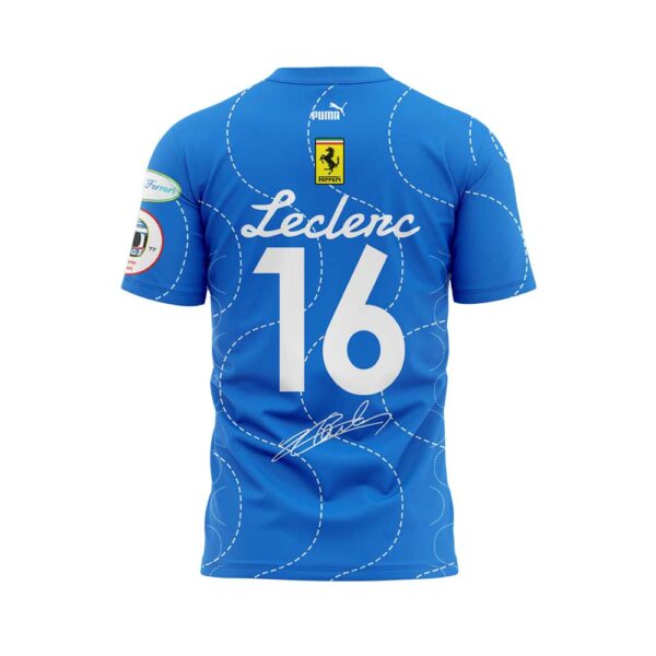 Scuderia Ferrari HP 2025 Monza Limited Edition Charles Signature Blue Shirt V3
