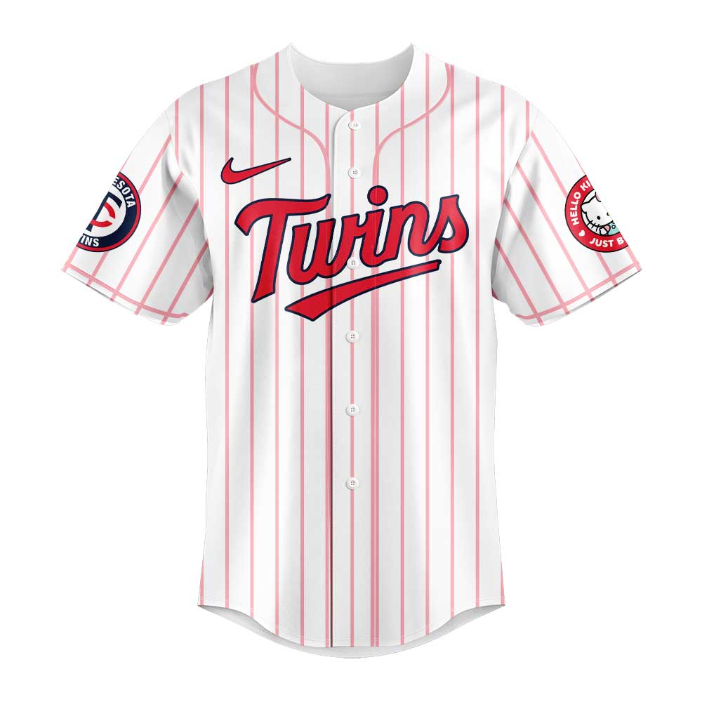 Minnesota Twins x Hello Kitty Night Game Limited Edition Jersey 2025 - BeeHP Print