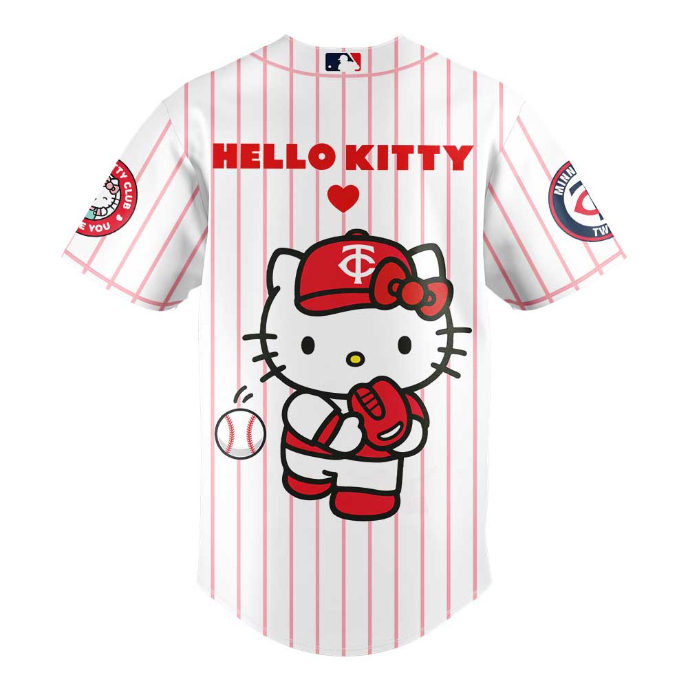 Minnesota Twins x Hello Kitty Night Game Limited Edition Jersey 2025 - BeeHP Print