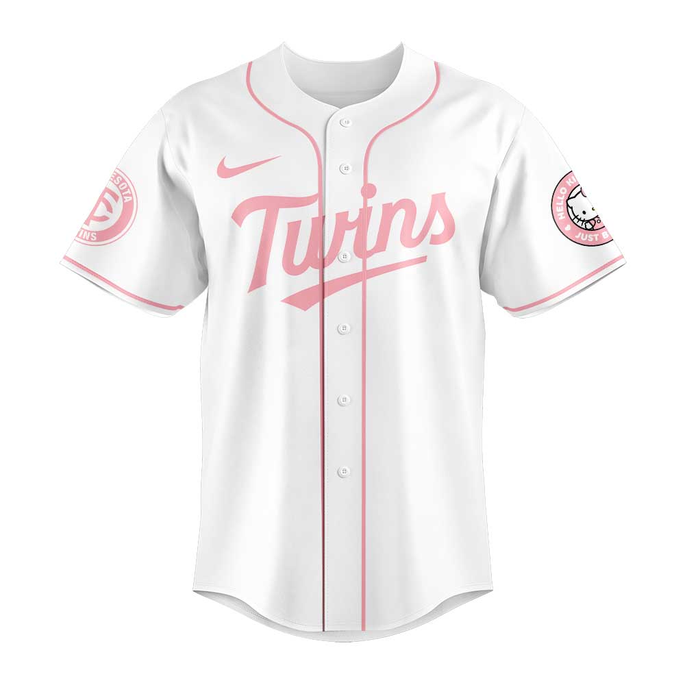 Minnesota Twins x Hello Kitty Night Game Limited Edition Jersey 2025 - BeeHP Print