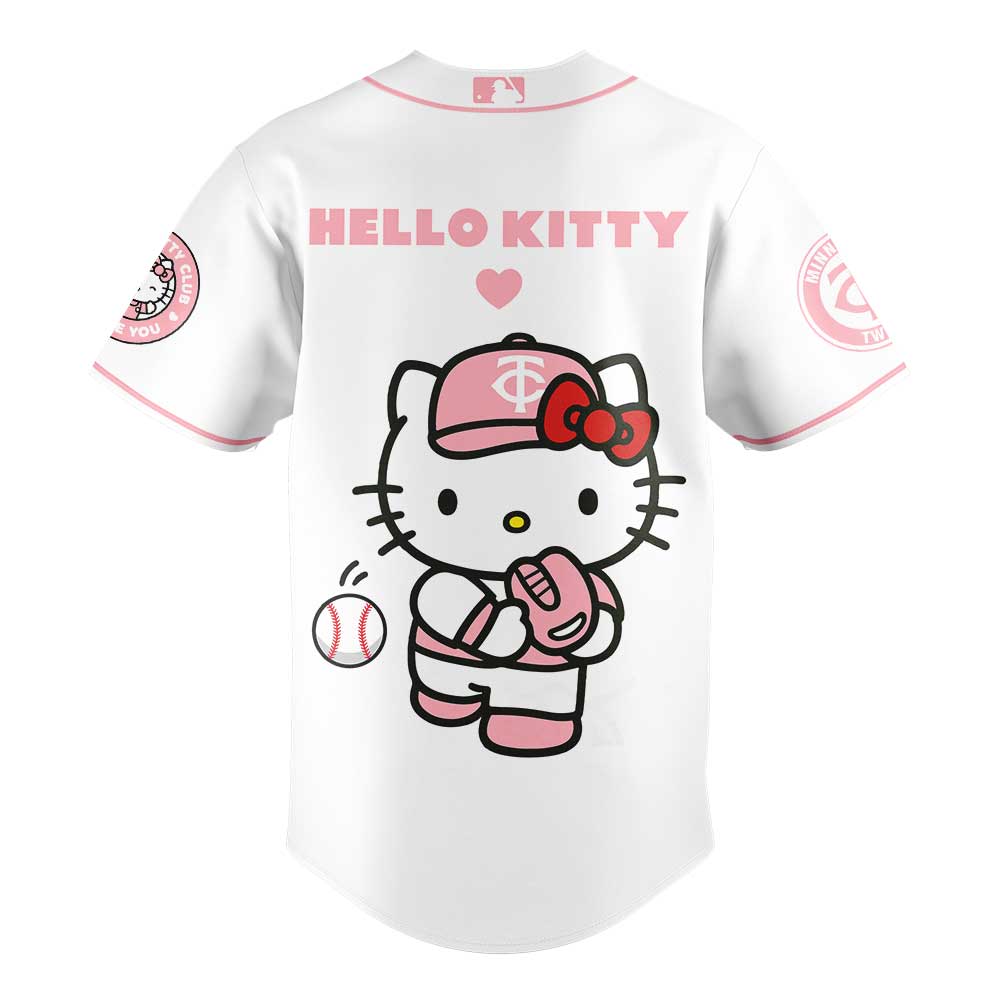 Minnesota Twins x Hello Kitty Night Game Limited Edition Jersey 2025 - BeeHP Print