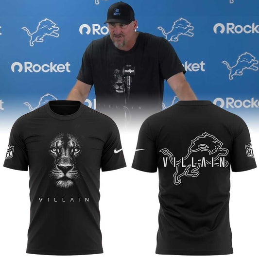Dan Campbell Wearing D.Lions Villain Limited Edition Shirt