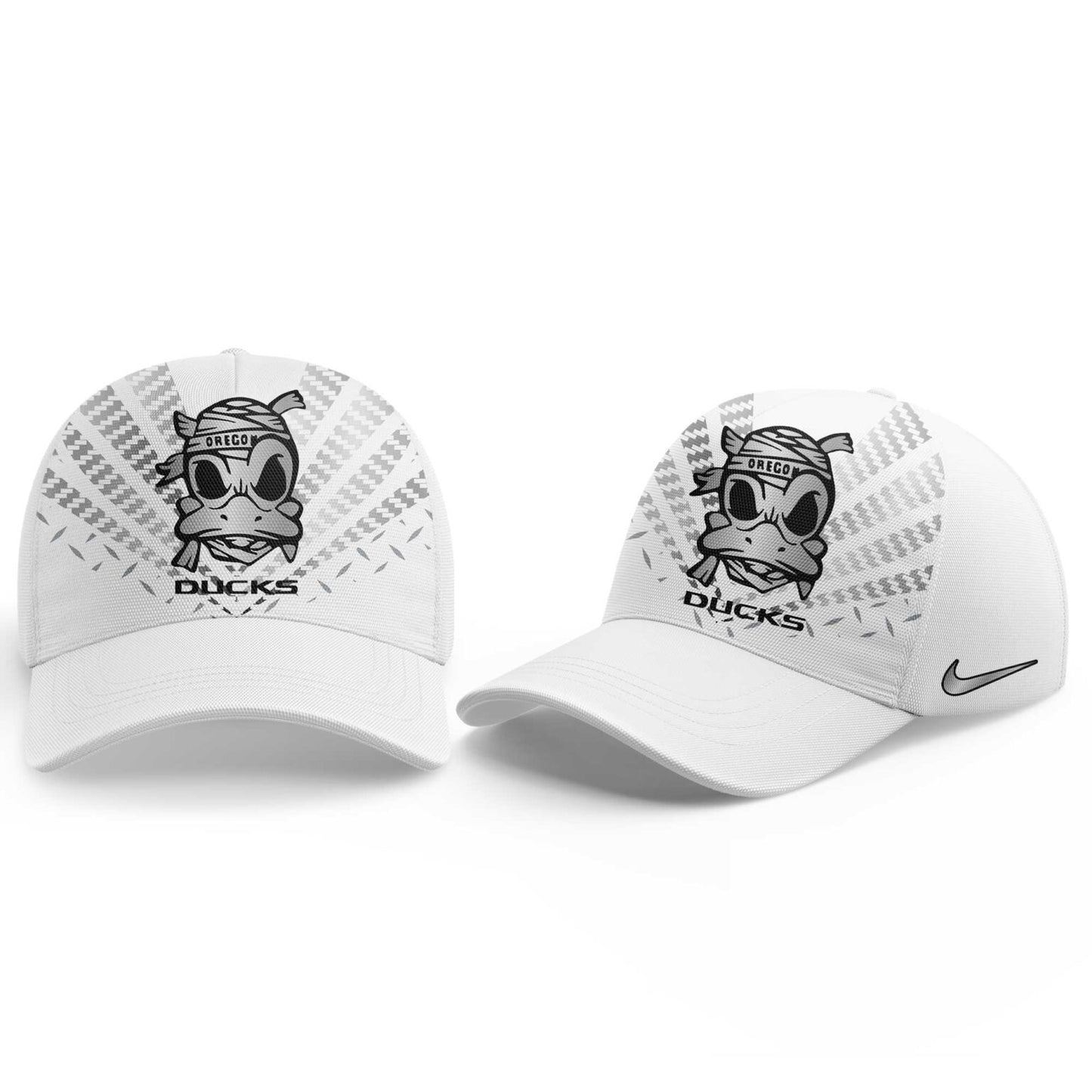 Oregon Ducks Mummy Mode White Combo Hoodie