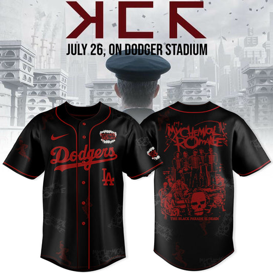 Los Angeles Dodgers x My Chemical Romance “Long Live The Black Parade” North American Stadium Tour Jersey