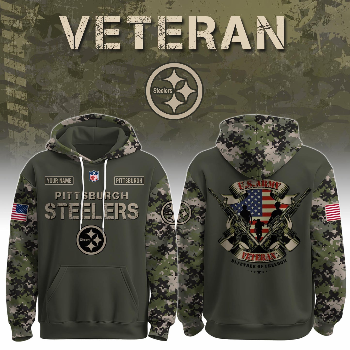 P Steelers x Veteran Hoodie Limited Edition