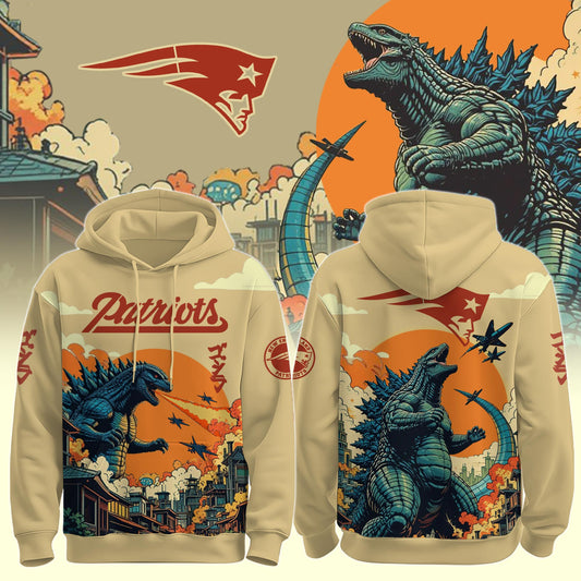 NE Patriots Special Godzilla Limited Edition Hoodie