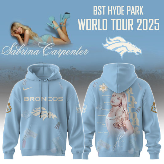D Broncos x Sabrina Carpenter “Short n’ Sweet Tour” Hoodie Editions Limited +Selling Out Fast
