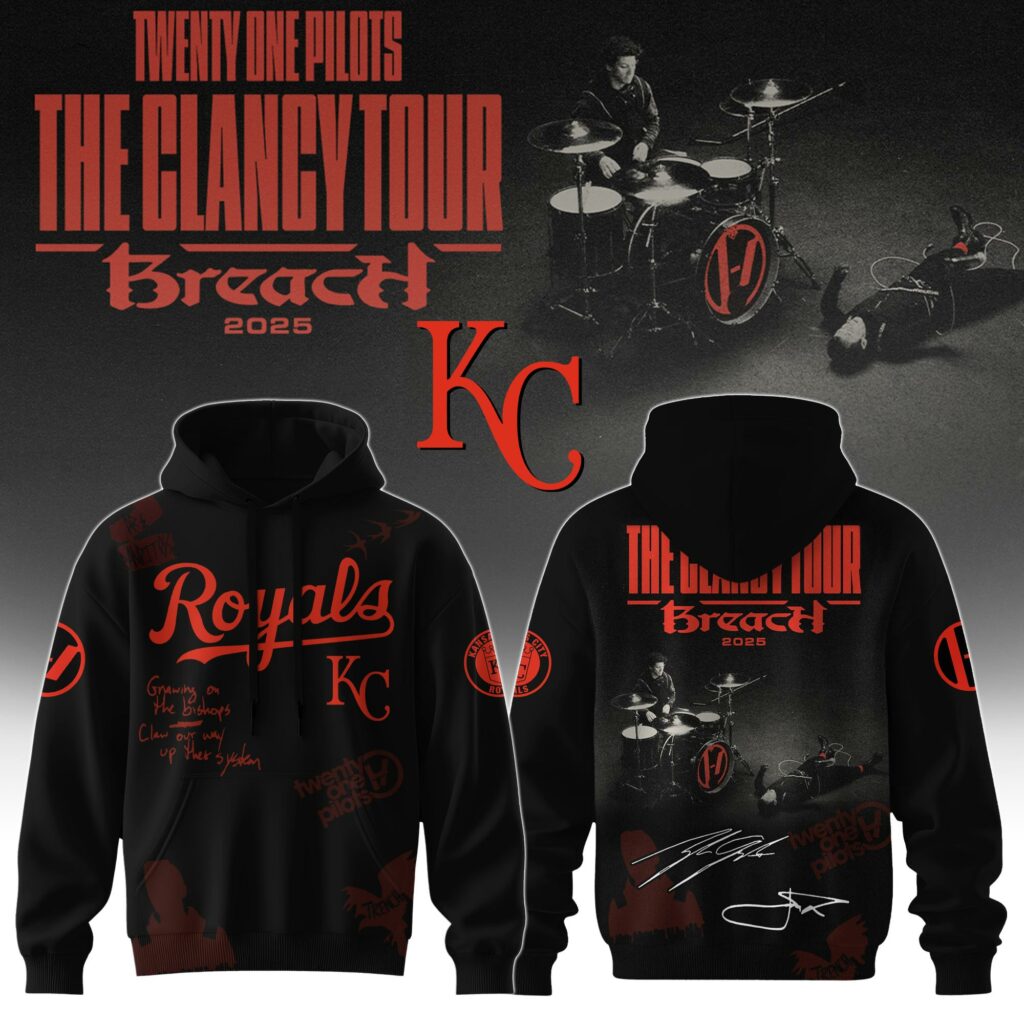 Baseball x Twenty One Pilots The Glancy Tour 2025 Hoodie Limited Edition