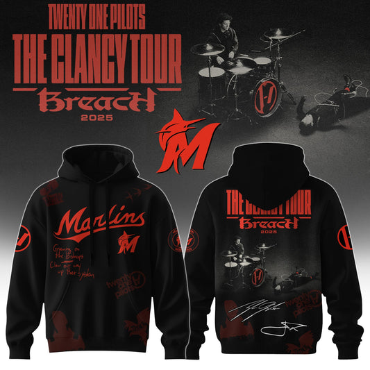 MIA x Twenty One Pilots The Glancy Tour 2025 Hoodie Limited Edition