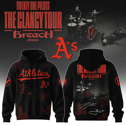 OAK x Twenty One Pilots The Glancy Tour 2025 Hoodie Limited Edition