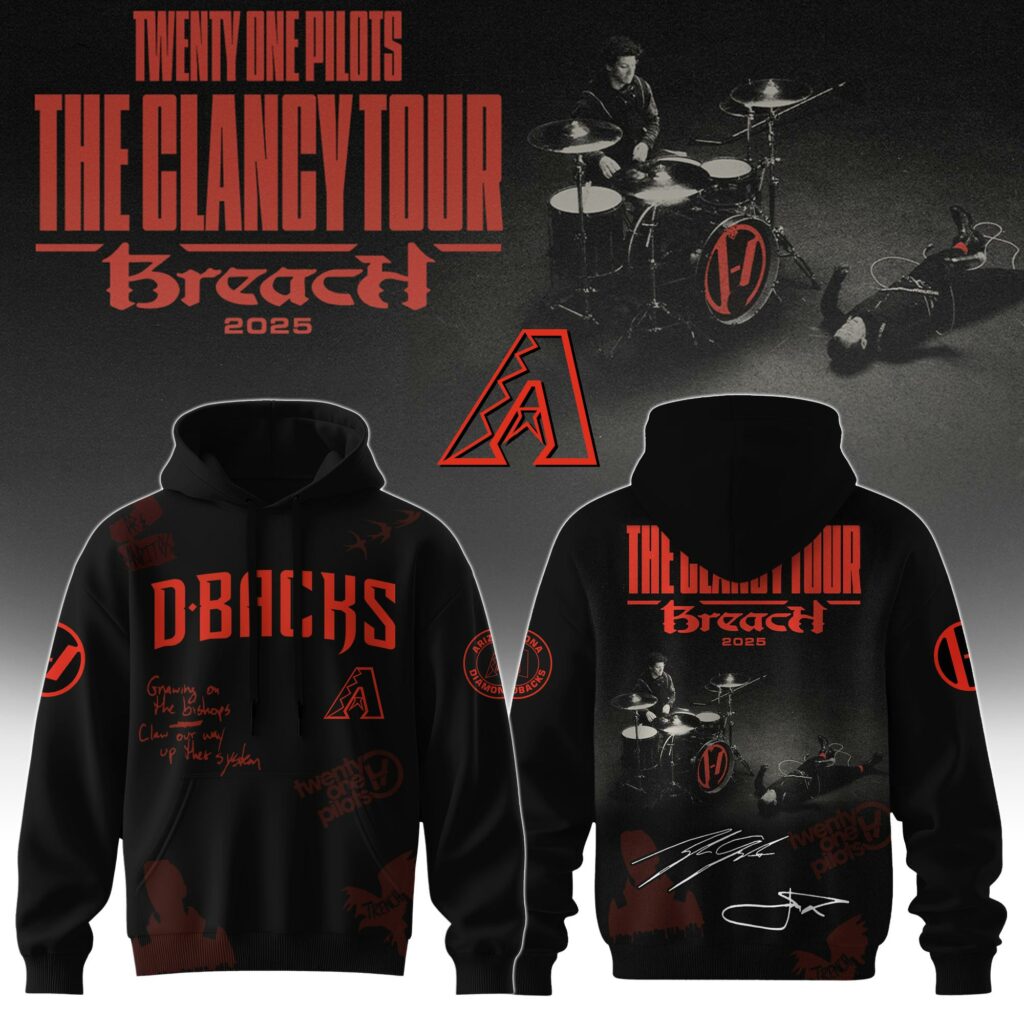 Baseball x Twenty One Pilots The Glancy Tour 2025 Hoodie Limited Edition