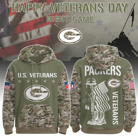 Green Bay Packers - Veteran Day 2025 Hoodie Limited Edions