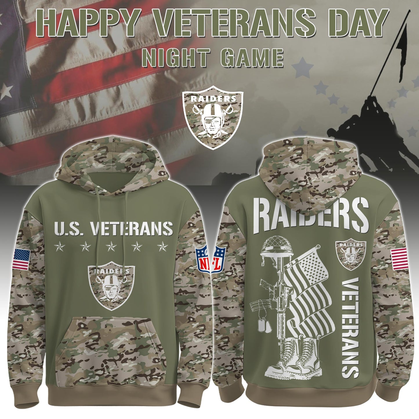 Los Angeles Rams - Veteran Day 2025 Hoodie Limited Edions
