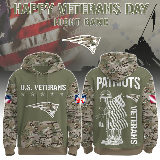 New England Patriots - Veteran Day 2025 Hoodie Limited Edions