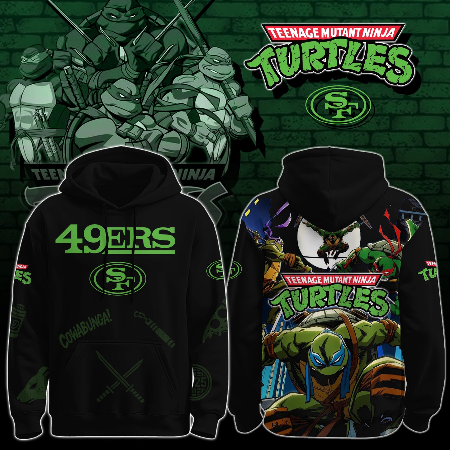 NFL x Teenage Mutant Ninja Turtles Limited Edition Hoodie 2025