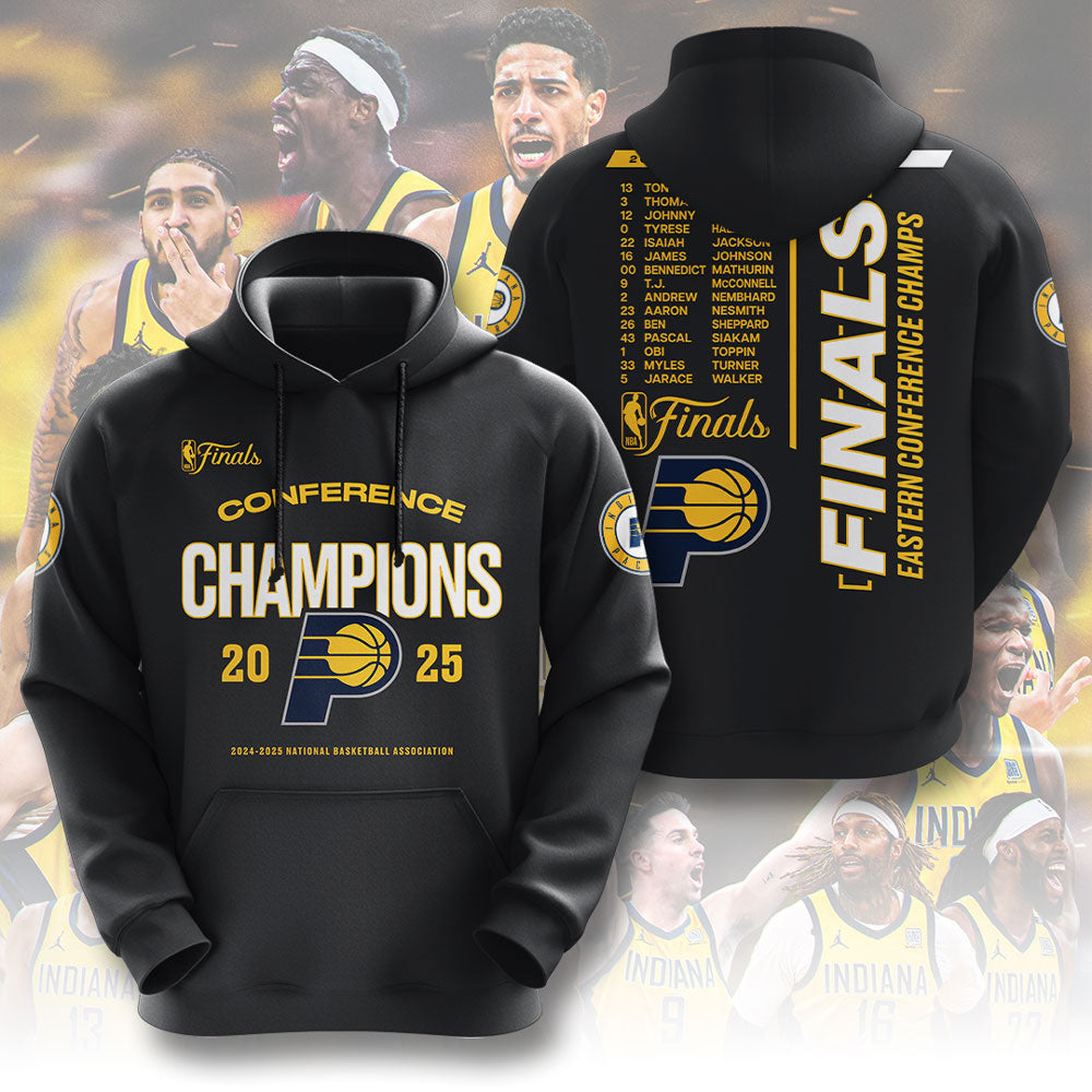 Indiana Pacers Fanatics 2025 Eastern Conference Champions Hoodie