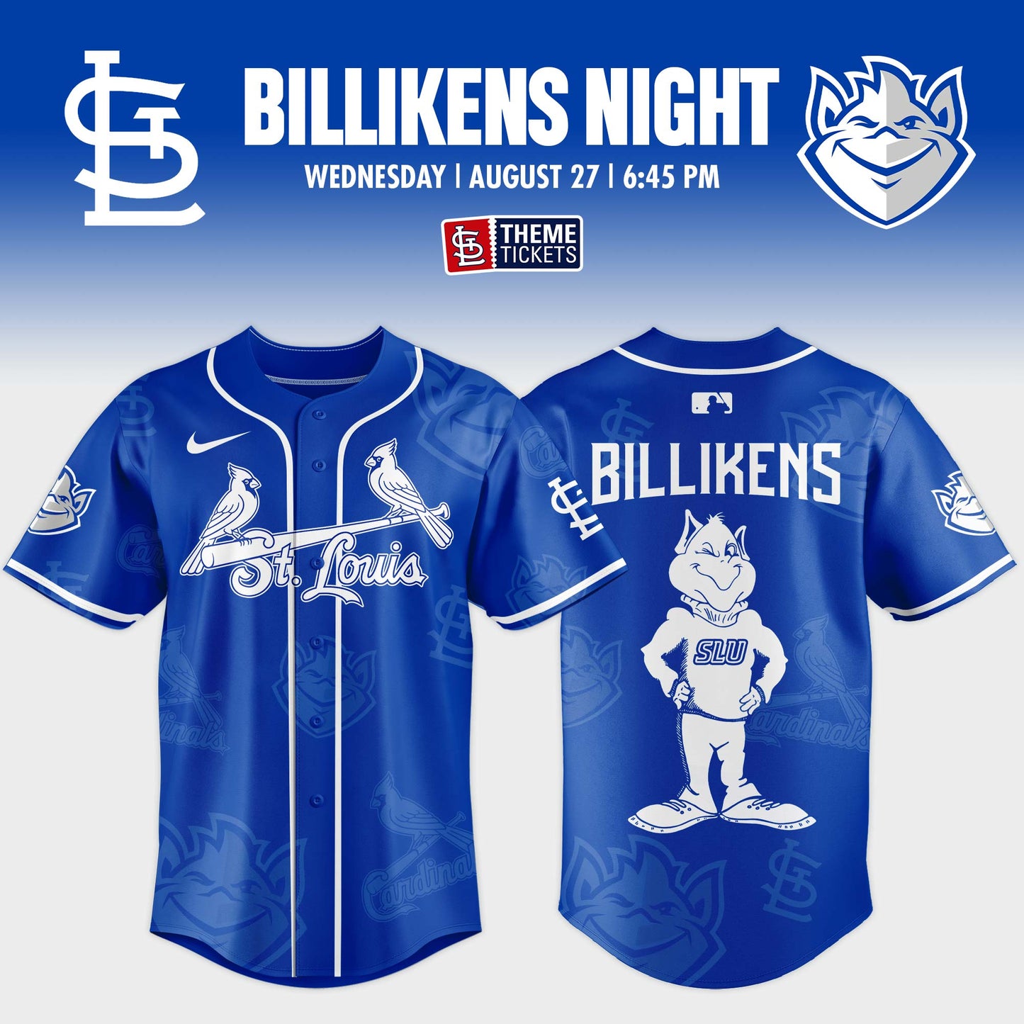 St. Louis Cardinals x Billikens Night Game Limited Edition Jersey 2025