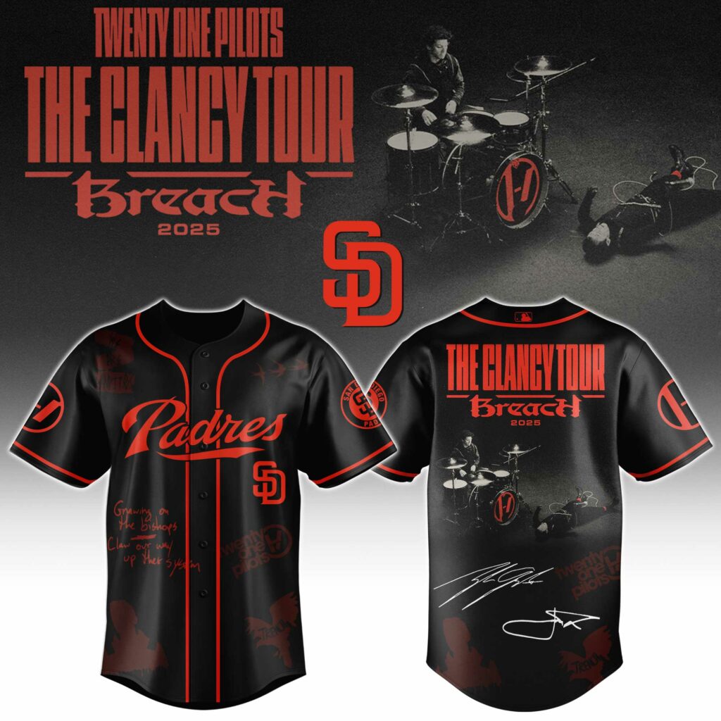 Baseball x Twenty One Pilots – “The Clancy World Tour” Jersey