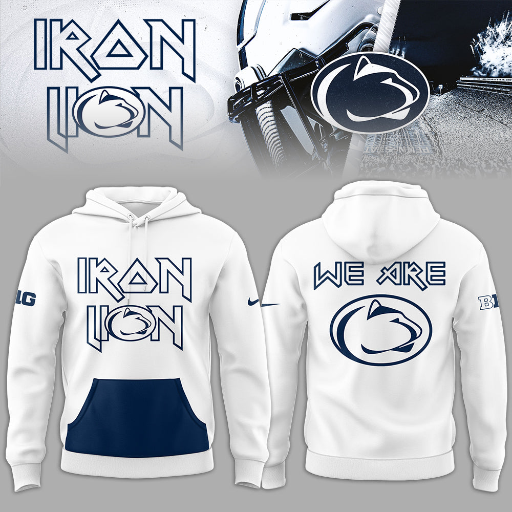 Penn State Big10 2024 Limited Iron Lion Navy Hoodie