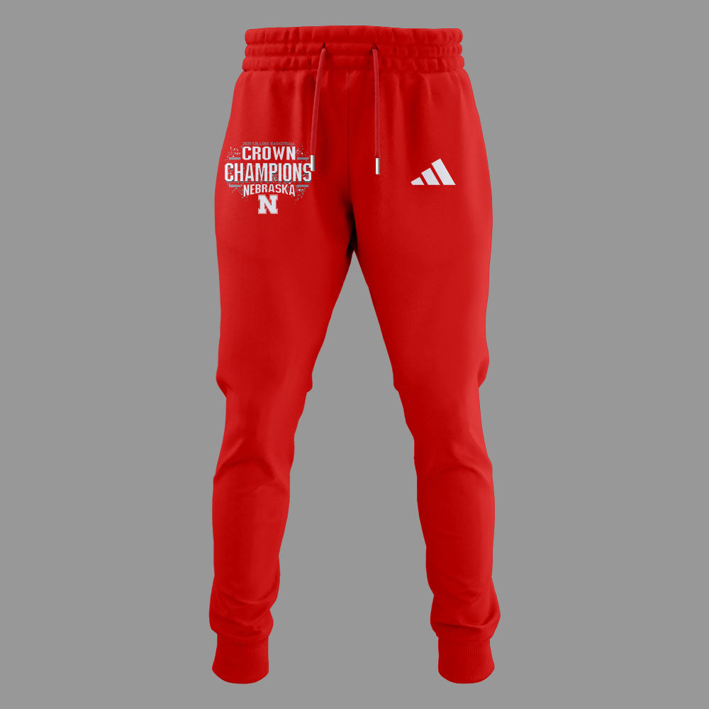 Nebraska Men’s Basketball “2025 College Basketball Crown Champions” Hoodie