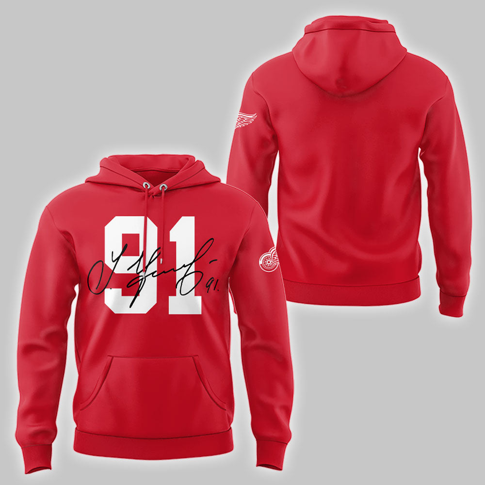 Limited Edition Red Wings Forever Sergei Fedorov 2025 Hoodie