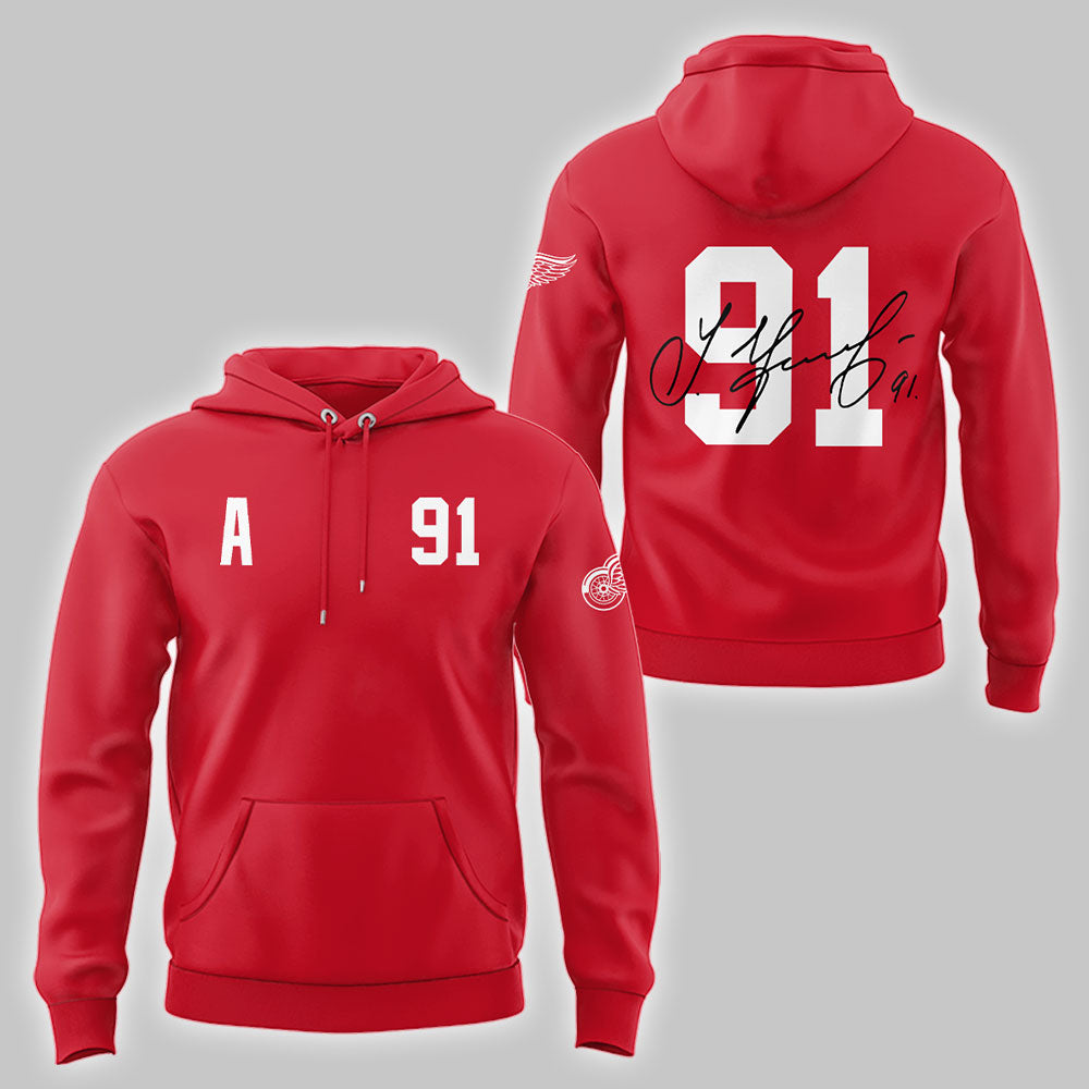 Limited Edition Red Wings Forever Sergei Fedorov 2025 Hoodie