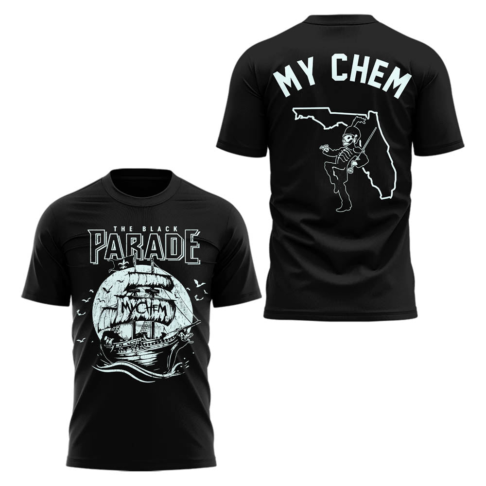 Limited Edition “Long Live: The Black Parade Tour 2025 x Tampa” Tshirt