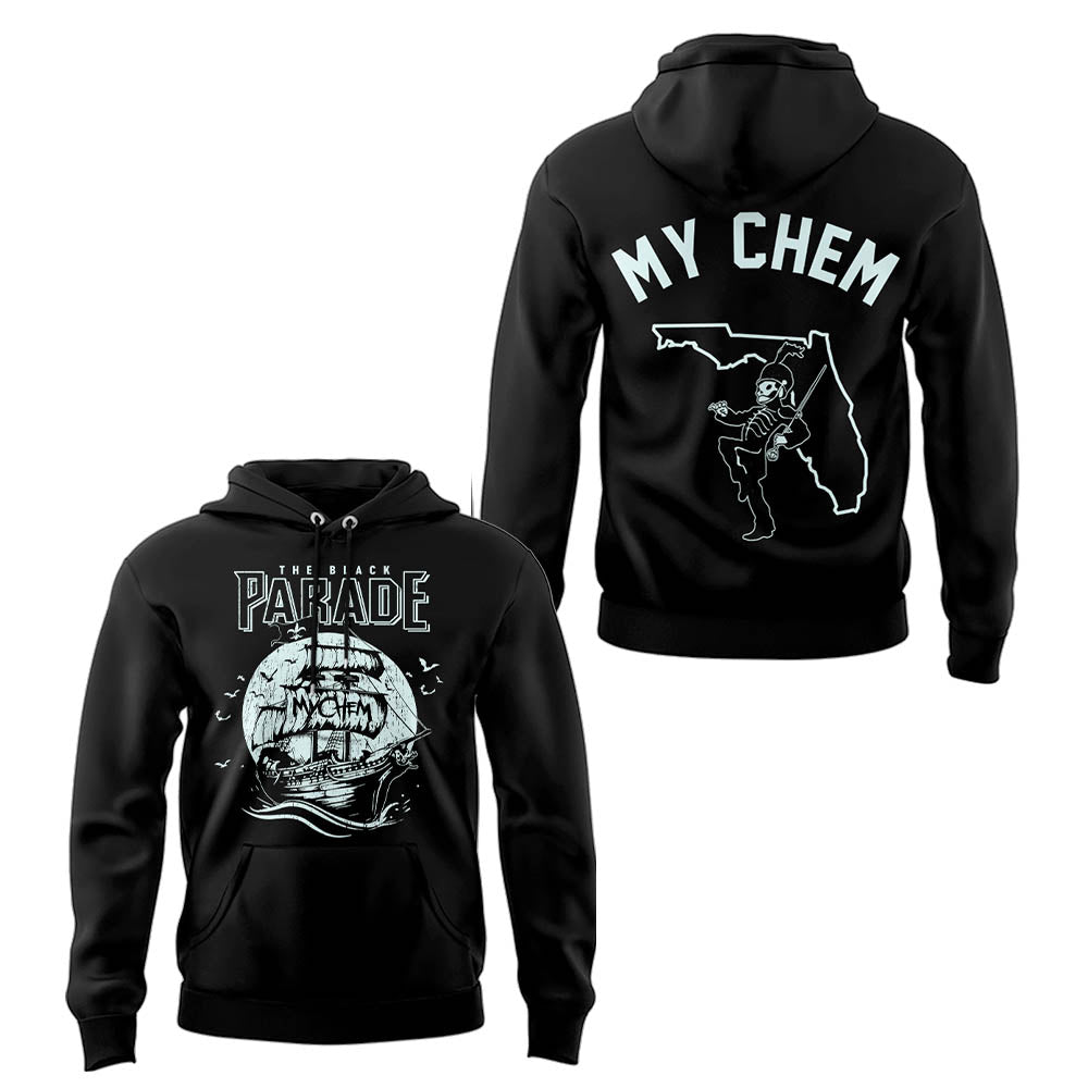 Limited Edition “Long Live: The Black Parade Tour 2025 x Tampa” Hoodie