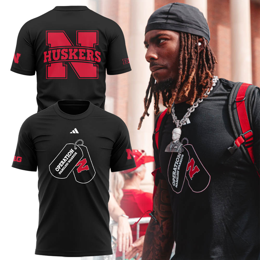 Special Nebraska Cornhuskers"OPERATION NAMELESS WARRIOR" T-Shirt