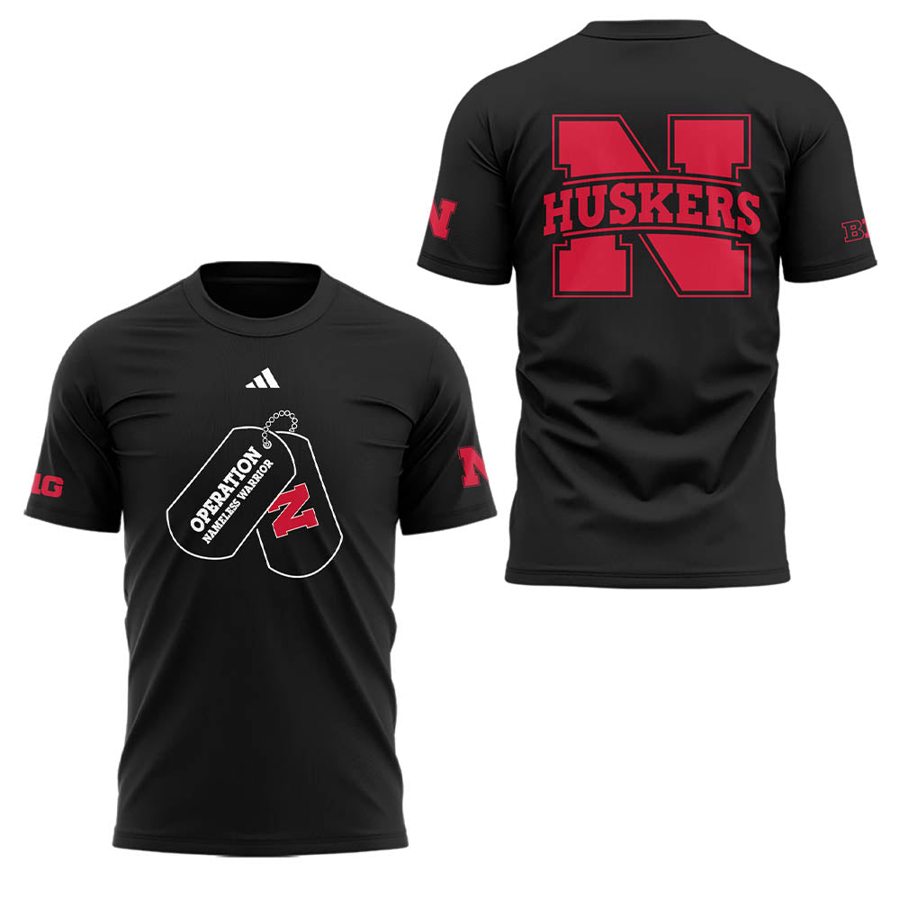 Special Nebraska Cornhuskers"OPERATION NAMELESS WARRIOR" T-Shirt