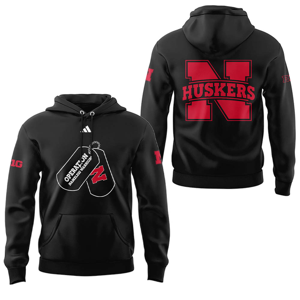 Limited Edition Nebraska Football x “OPERATION NAMELESS WARRIOR” Hoodie