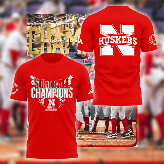Nebraska Softball Won The 2025 Baton Rouge Regional Champions” TShirt