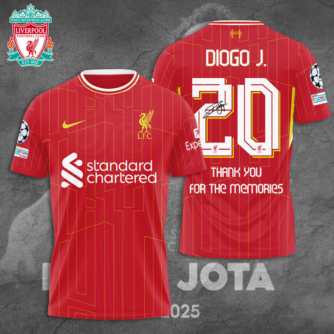 Diogo Jota Thank You For Memories T-Shirt