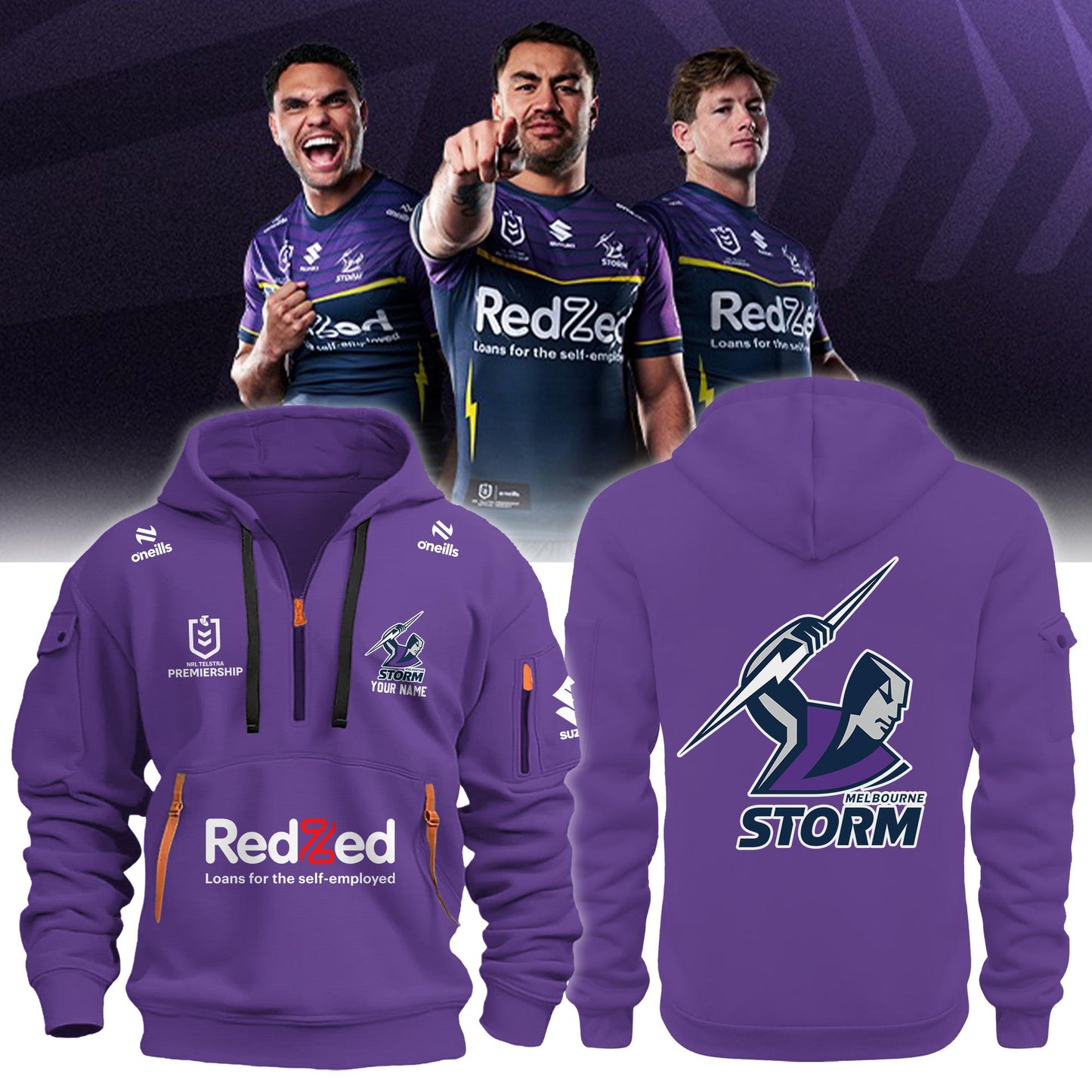 Melbourne Storm Personalized New Hoodie