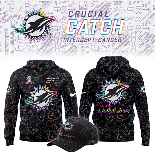 Miami Dolphins Crucial Catch Limited Hoodie